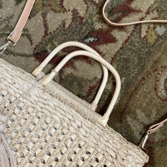 WOVEN STRAW TOTE BAG. - Picture 8 of 8